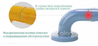 Поручень U-образный с креплением к полу Dikalan 1W001